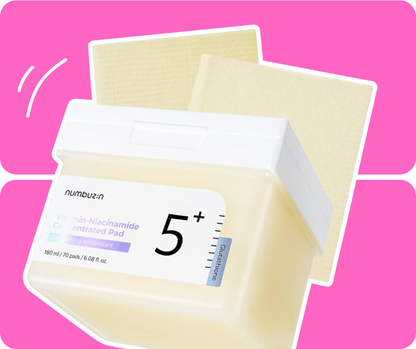 Numbuzin No.5 Vitamin Niacinamide Concentrated Pads 180ml