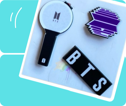 Odznaki K-POP BTS 3 szt.